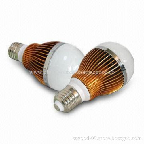 LED Bulbs with 5W Power Consumption and 100 to 240V AC Input Voltage